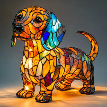 MOSAIGLOW – Stained Glass Animal Table Lamp Night Light
