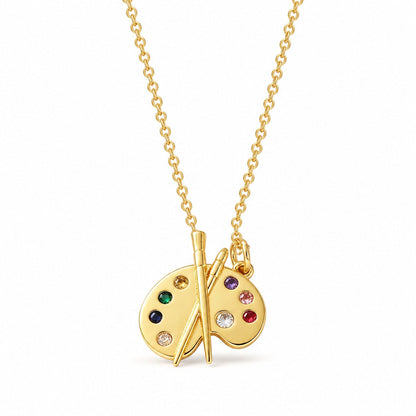 ARTELUNA – Gemstone Pendant Necklace for Creative Everyday Elegance