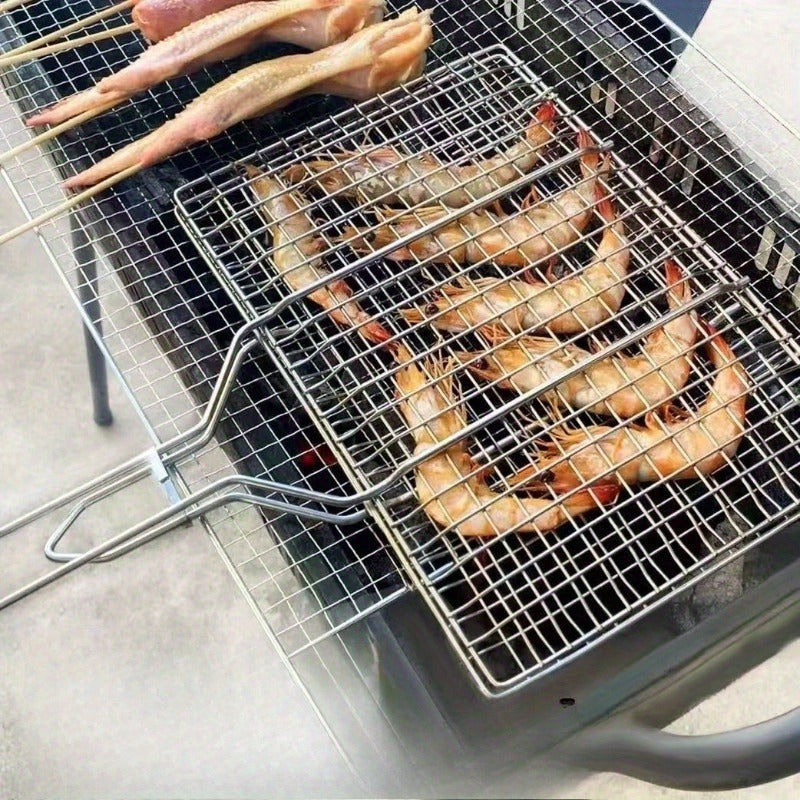 GRILLMESH – Large Capacity BBQ Basket for Even Outdoor Grilling Control