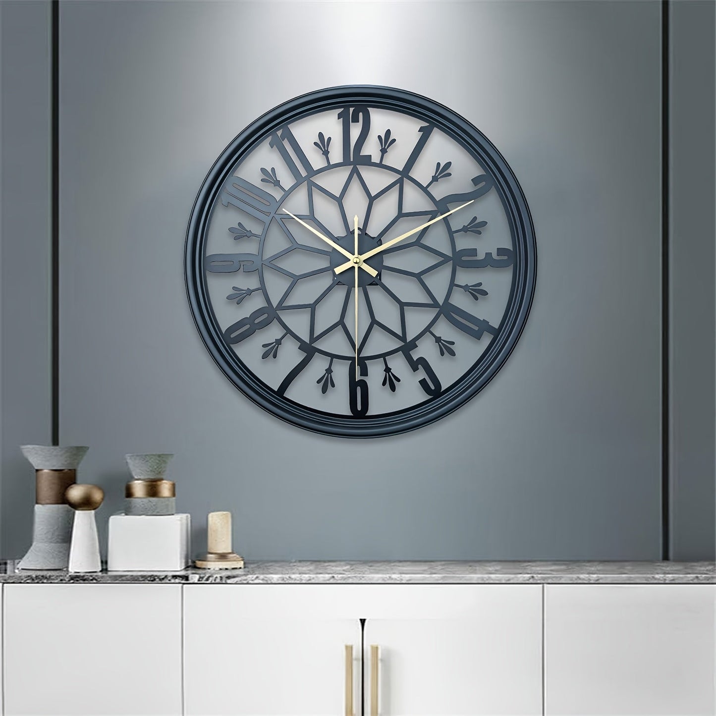 IRONCLASSIC – Silent Vintage Industrial Metal Wall Clock