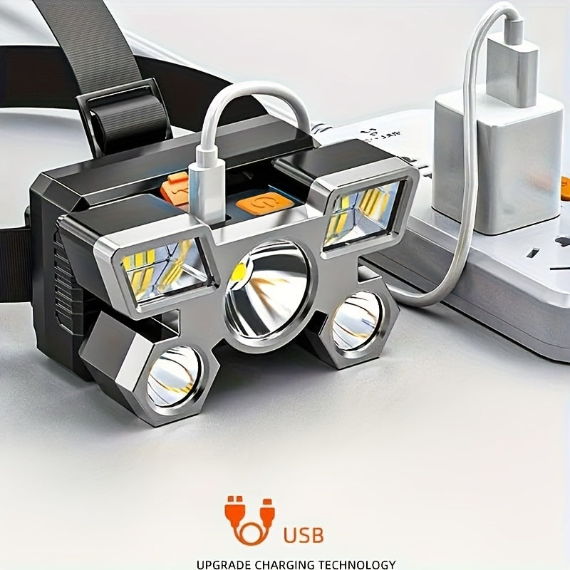 NIGHTBEAM – Rechargeable LED Headlamp 2 Pack