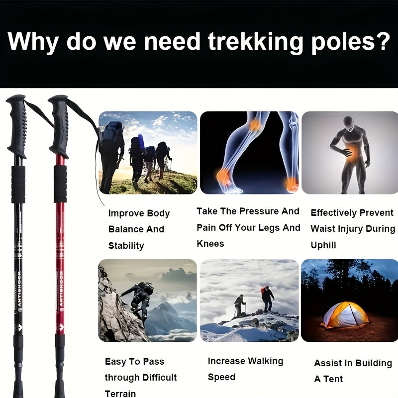TRAILGRIP - Foldable Aluminum Hiking Stick