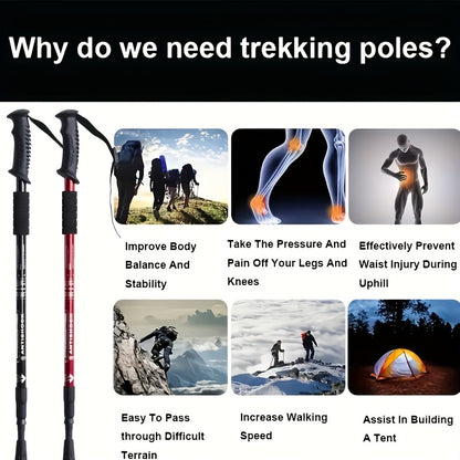 TRAILGRIP - Foldable Aluminum Hiking Stick
