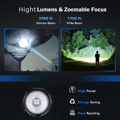 BEAMFORGE – Rechargeable Tactical Flashlight for Outdoor, Hike and Emergency Use