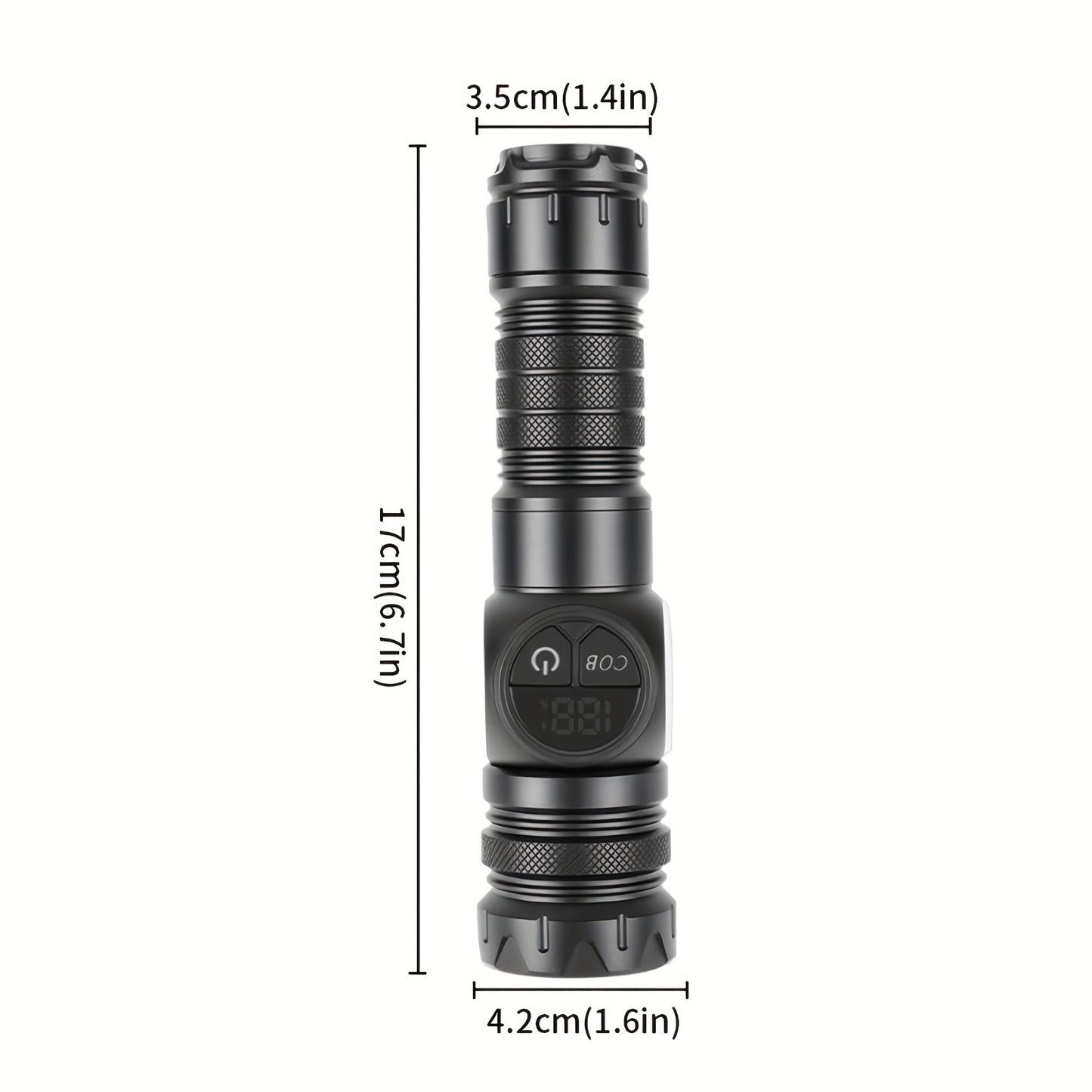 BEAMFORGE – Rechargeable Tactical Flashlight for Outdoor, Hike and Emergency Use