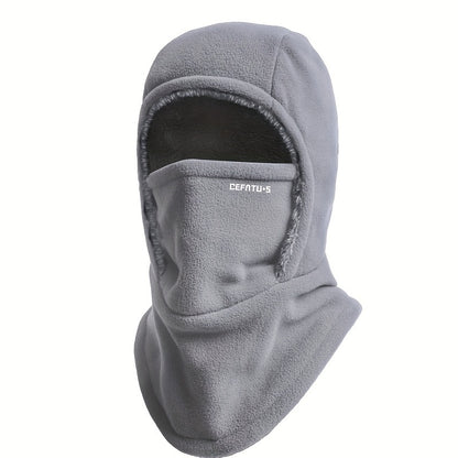 DEFATU·S 1pc Winter Warm One-Piece Hood, Scarf Face Mask Ear Protection, Thick Material, Style Fit Face, Windproof, Suitable for Winter Cycling, Running, Skiing, Fishing, Outdoor Sports And Work, Suitable for Men And Women, Without Battery