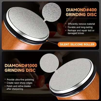 EDGEFORGE – Diamond Sharpening Stone Set for Precision Knife Sharpening