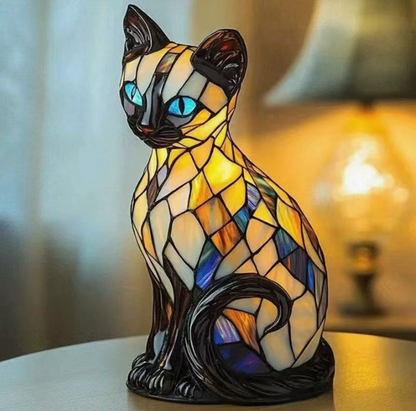 MOSAIGLOW – Stained Glass Animal Table Lamp Night Light