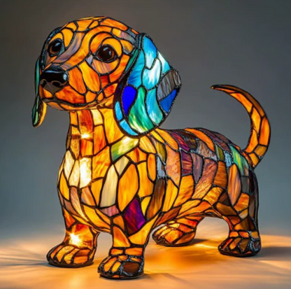 MOSAIGLOW – Stained Glass Animal Table Lamp Night Light