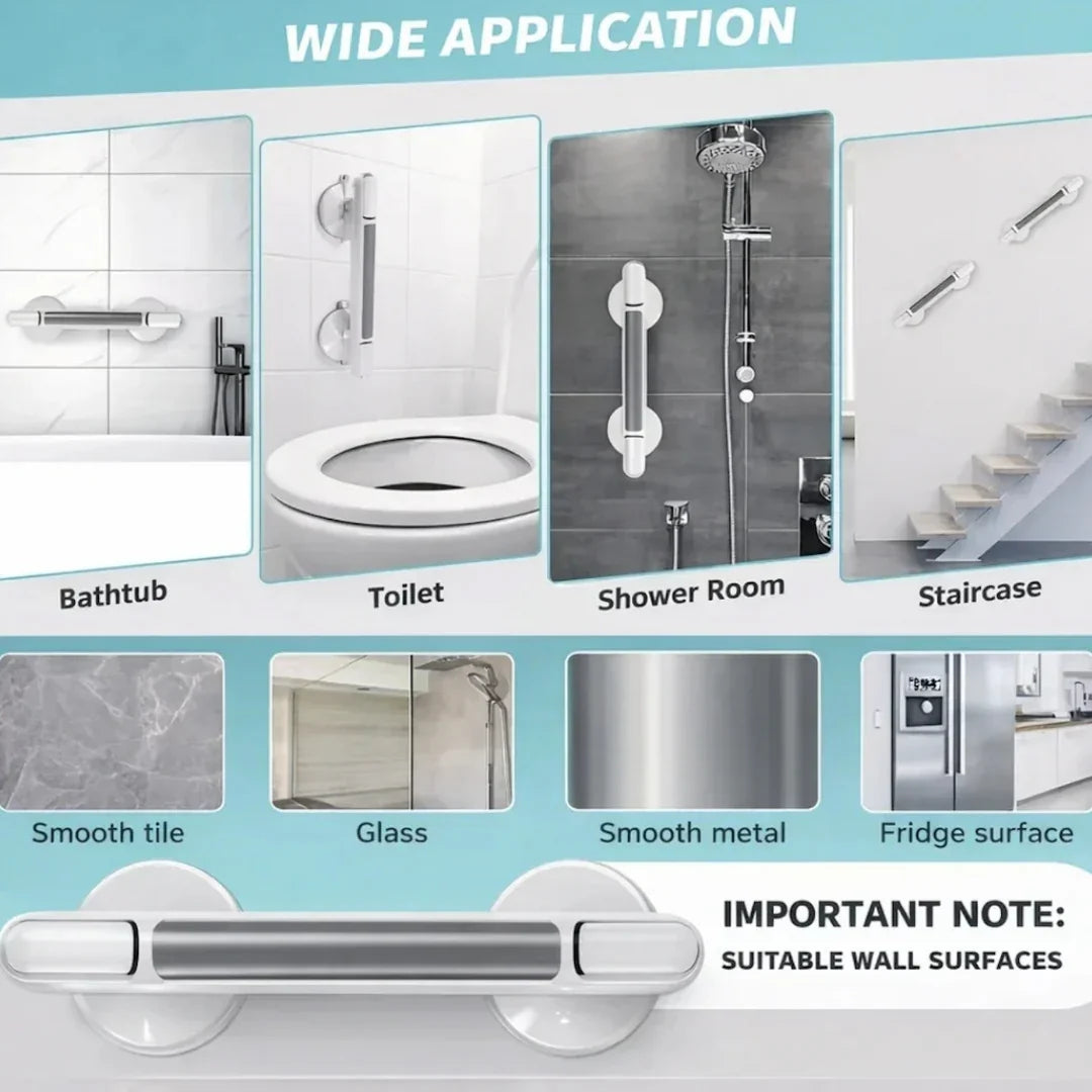 HOLDORA – Suction Support Handle for Enhanced Bathroom Safety