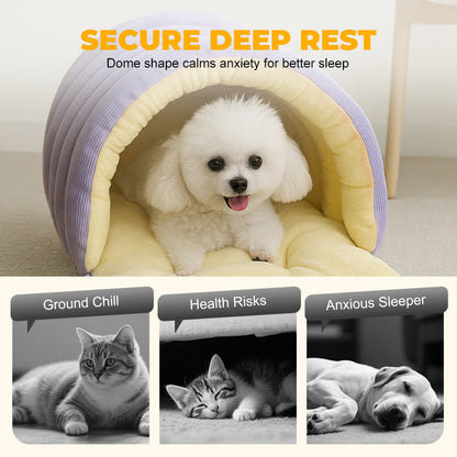 PAWSNUG – Cozy Pet Cave for Warm and Secure Relaxation