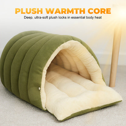 PAWSNUG – Cozy Pet Cave for Warm and Secure Relaxation