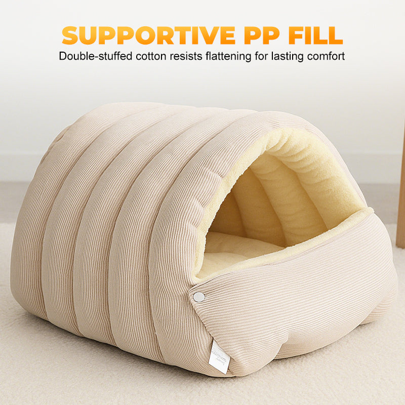 PAWSNUG – Cozy Pet Cave for Warm and Secure Relaxation