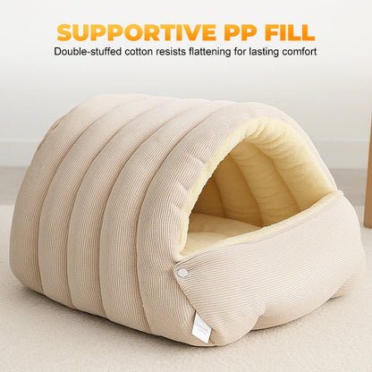 PAWSNUG – Cozy Pet Cave for Warm and Secure Relaxation