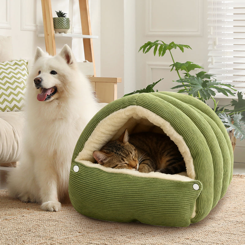 PAWSNUG – Cozy Pet Cave for Warm and Secure Relaxation