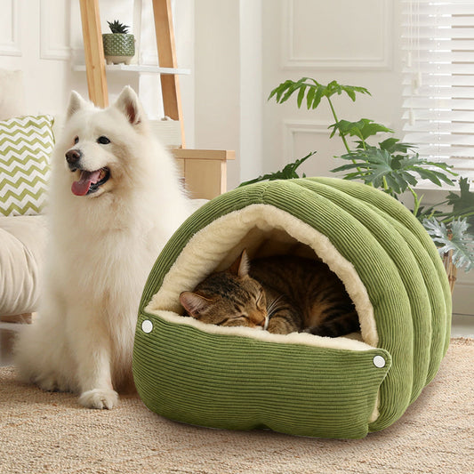 PAWSNUG – Cozy Pet Cave for Warm and Secure Relaxation