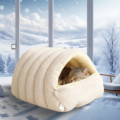 PAWSNUG – Cozy Pet Cave for Warm and Secure Relaxation