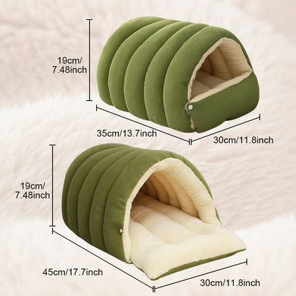 PAWSNUG – Cozy Pet Cave for Warm and Secure Relaxation