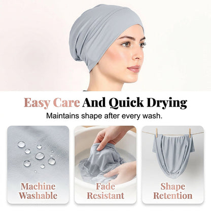 ELEGARA – Stretch Turban Cap for Effortless Everyday Style