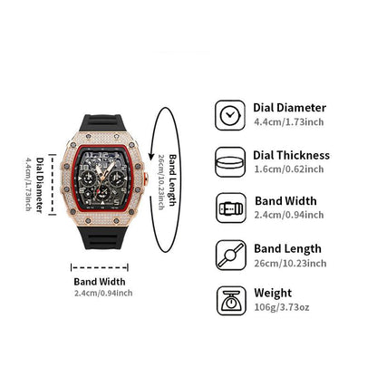 ROYALTIME – Elegant Timepiece with Brilliant Rhinestone Embellishments