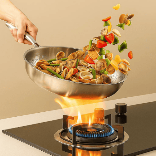 TITANRAW PAN – Coating-Free Titanium Frying Pan for Natural Cooking Performance